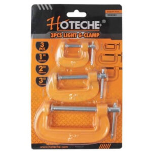 3 piece g-clamp set